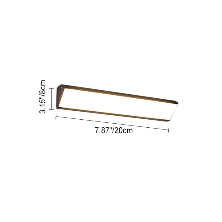 Modern Outdoor Long Bar Aluminum Acrylic Waterproof LED Wall Sconce Lamp | Bowlift