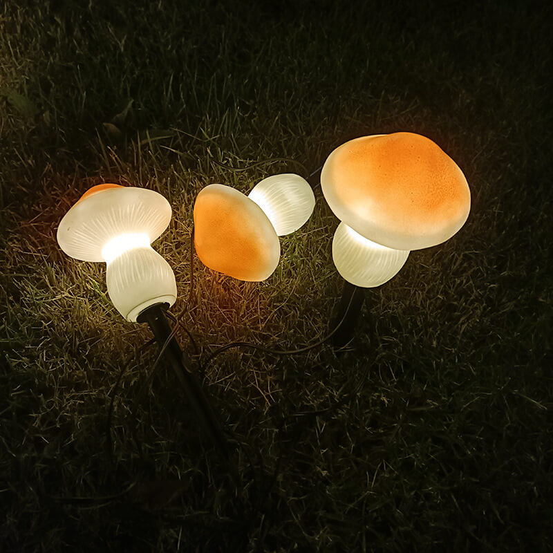 Solar Outdoor Mushroom Shape LED Garden Lawn Ground Insert Landscape Light | Bowlift