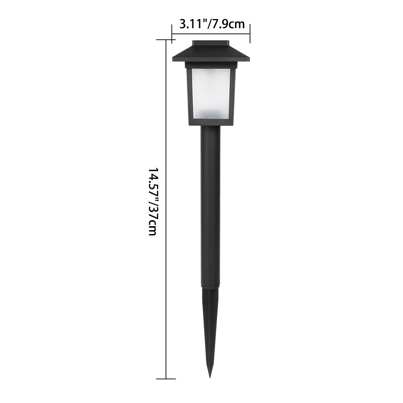 Modern Minimalist Waterproof Solar Square ABS PVC LED Outdoor Landscape Light For Garden | Bowlift
