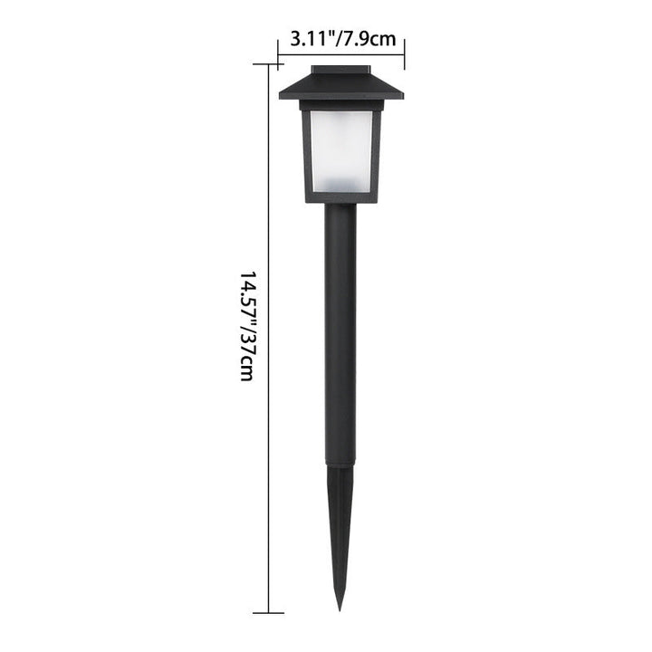 Modern Minimalist Waterproof Solar Square ABS PVC LED Outdoor Landscape Light For Garden | Bowlift