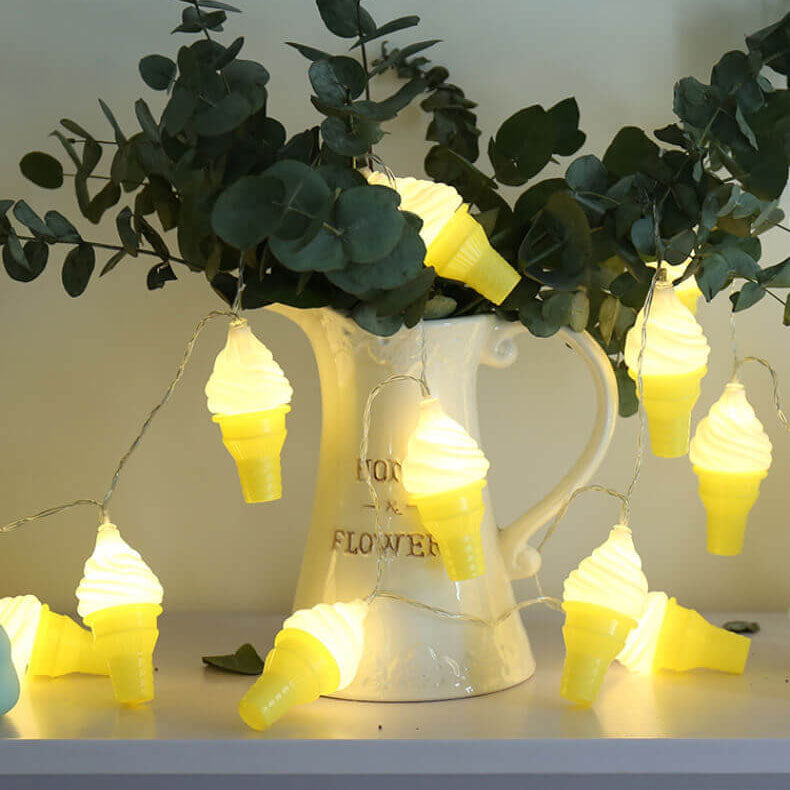 BowLift | Modern Creative Ice Cream Children LED USB Battery Decoration String Lights