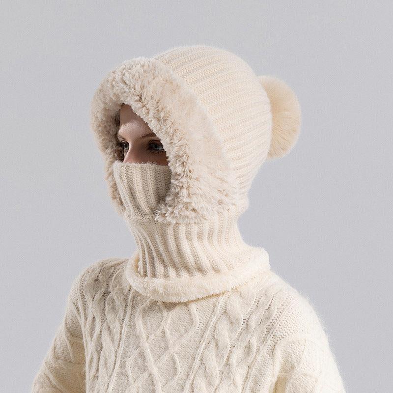 Women's knitted hat in autumn and winter | Bowlift