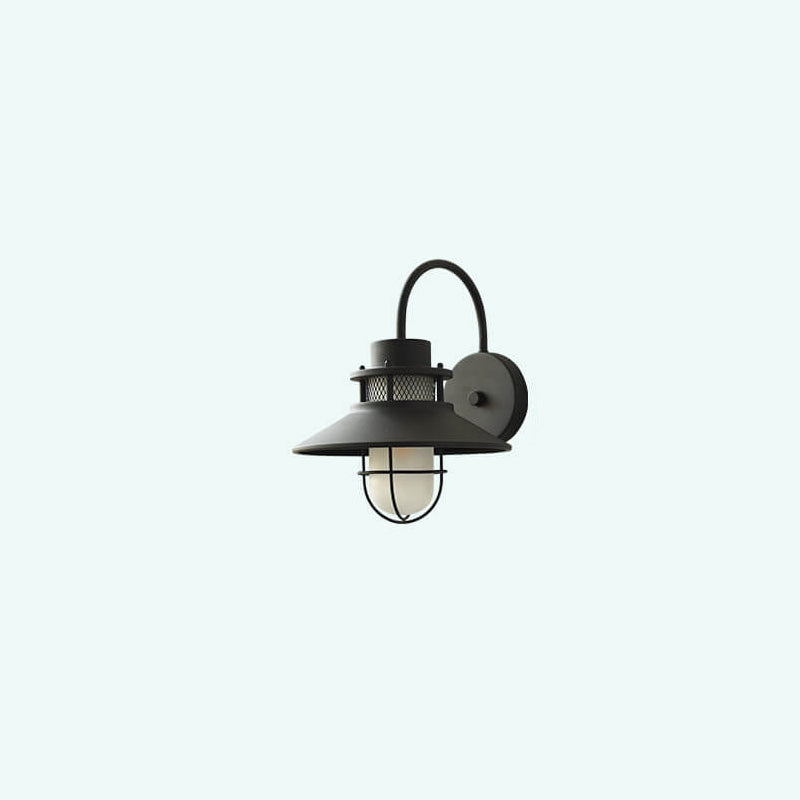 Outdoor Waterproof Iron Body 1-Light Outdoor Wall Sconce Lamp | Bowlift