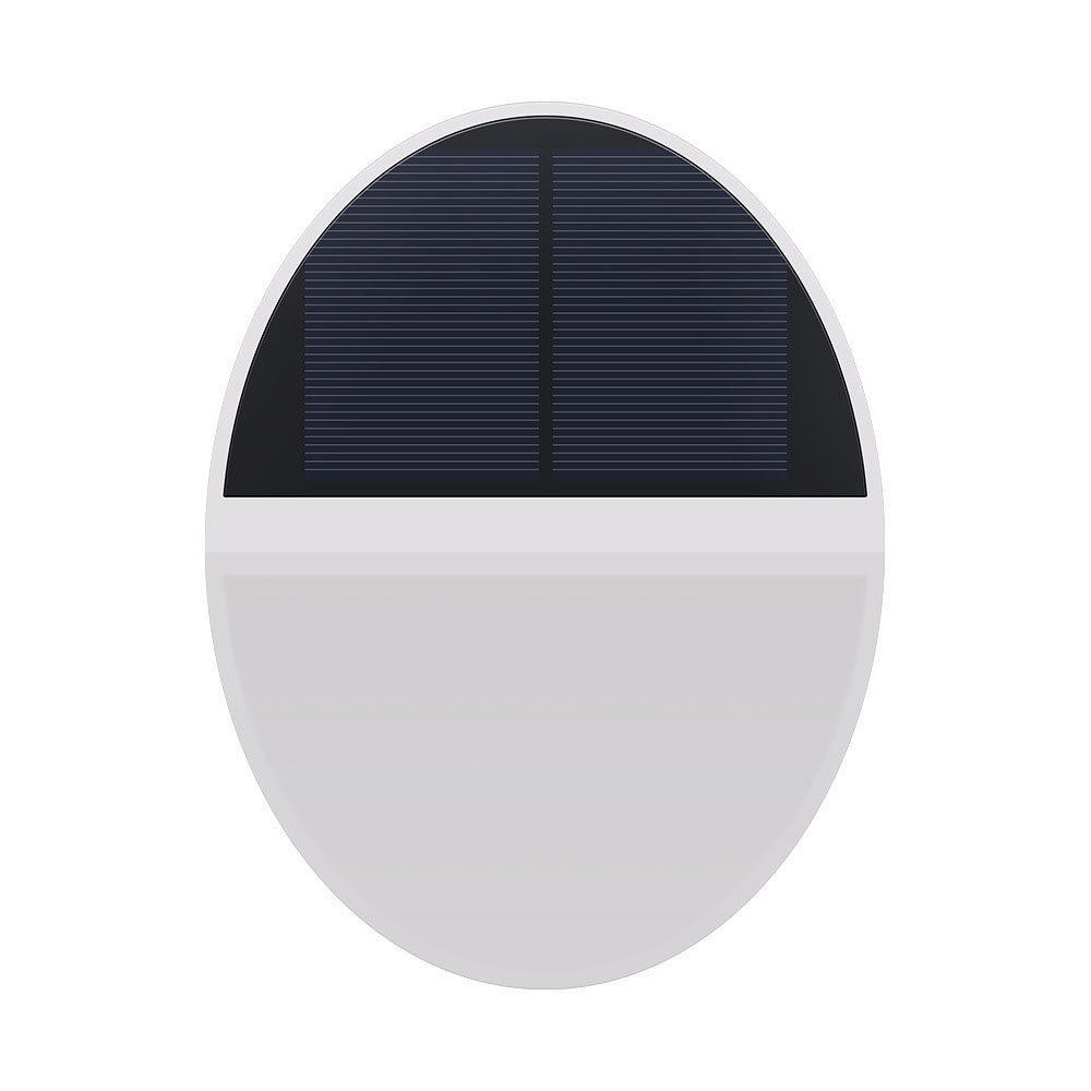 Solar Outdoor Waterproof Round Flat Body Radar Sensor LED Wall Sconce Lamp | Bowlift