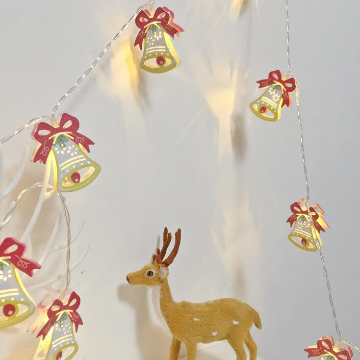 BowLift | Christmas Decorative String Light Painted Bells Elk Battery Box LED Light String Light