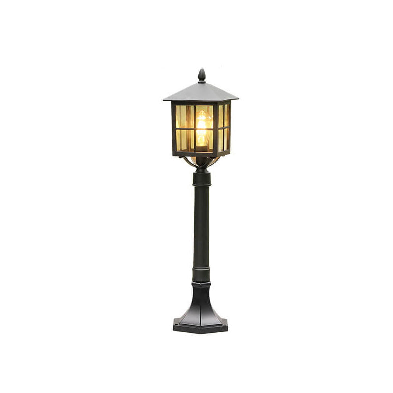 Industrial Solar Waterproof Die-Cast Aluminum Glass 1-Light Outdoor Lawn Landscape Light | Bowlift