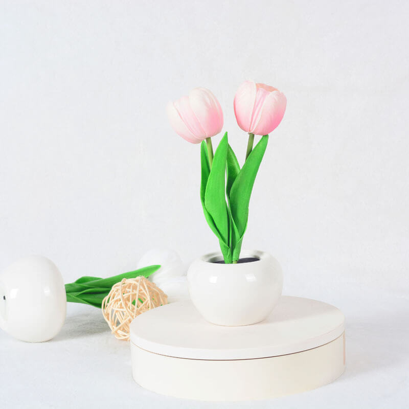 BowLift | Modern Creative Simulation Tulip Peony LED Night Light Table Lamp