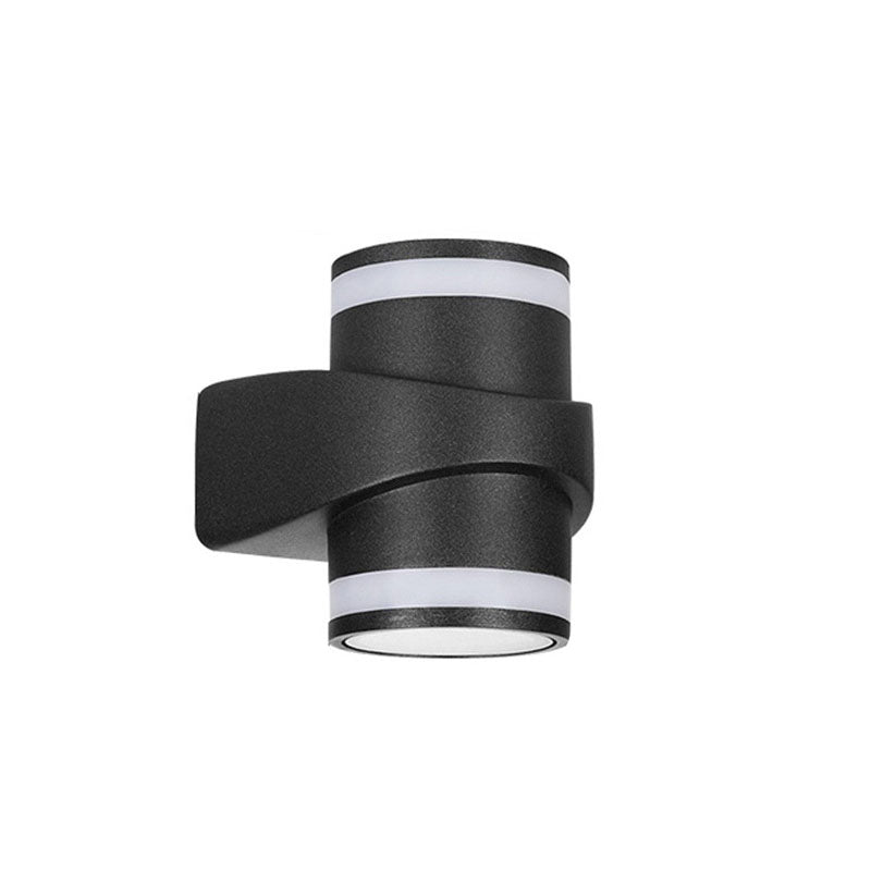Modern Cylindrical Die-Cast Aluminum LED Waterproof Outdoor Garden Wall Light | Bowlift