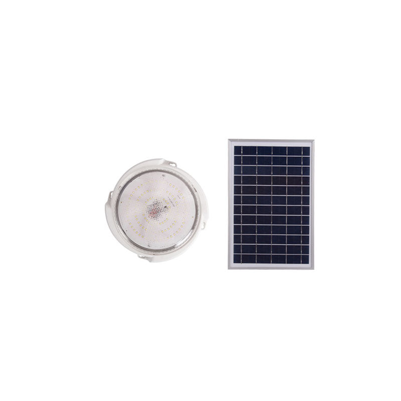 Modern Round Solar LED Remote Control Outdoor Indoor Flush Mount Lighting | Bowlift