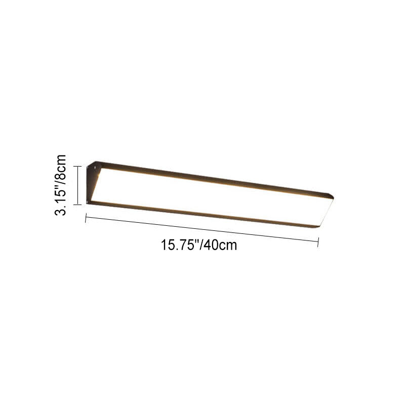 Modern Outdoor Long Bar Aluminum Acrylic Waterproof LED Wall Sconce Lamp | Bowlift