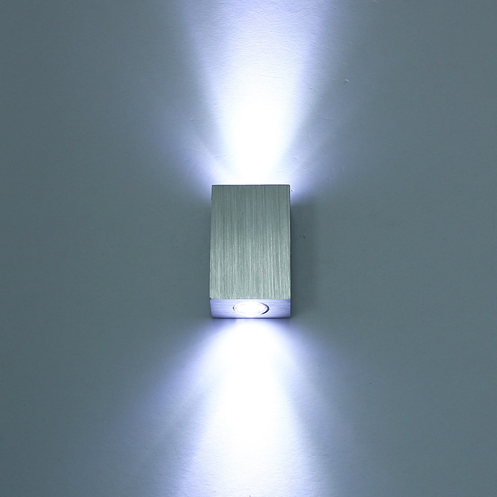 Modern Simplicity Waterproof Aluminum Cubic LED Wall Sconce Lamp For Outdoor Patio | Bowlift