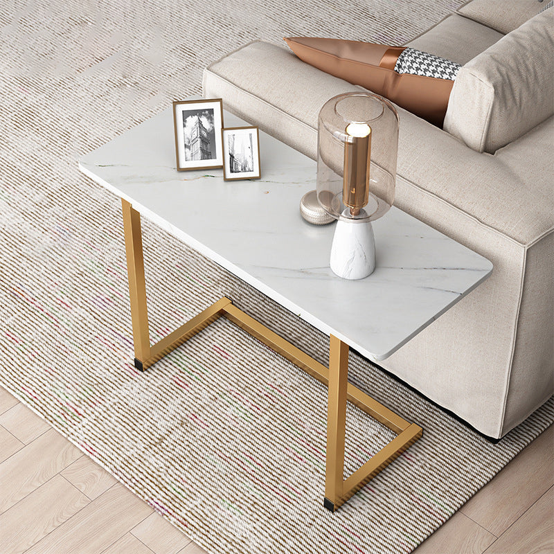 BowLift | ModernoCurve C-Side Table | MDF Tabletop | Modern Design | Space-saving | Perfect for Living Room & Bedroom