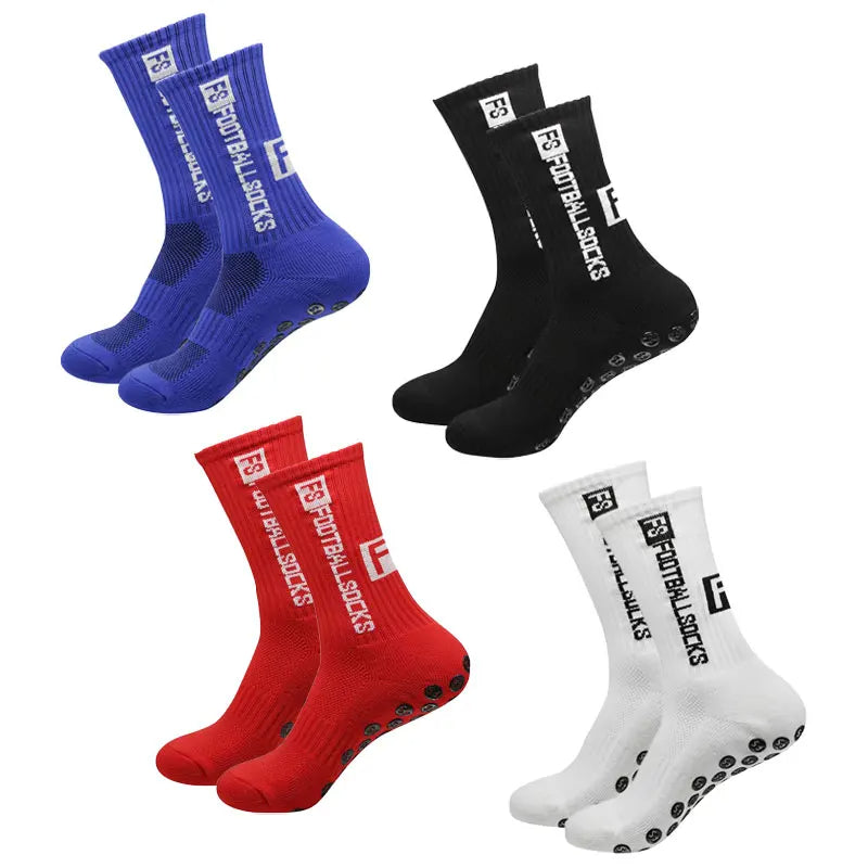 BowLift | 4 Pairs Soccer Socks Sports Grip Rubber Anti-slip Socks