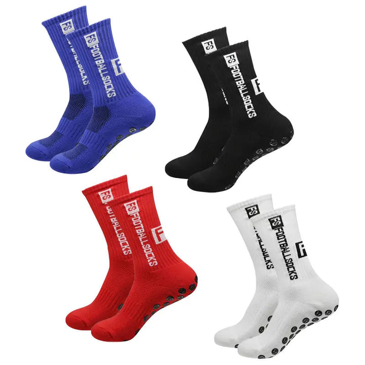 BowLift | 4 Pairs Soccer Socks Sports Grip Rubber Anti-slip Socks