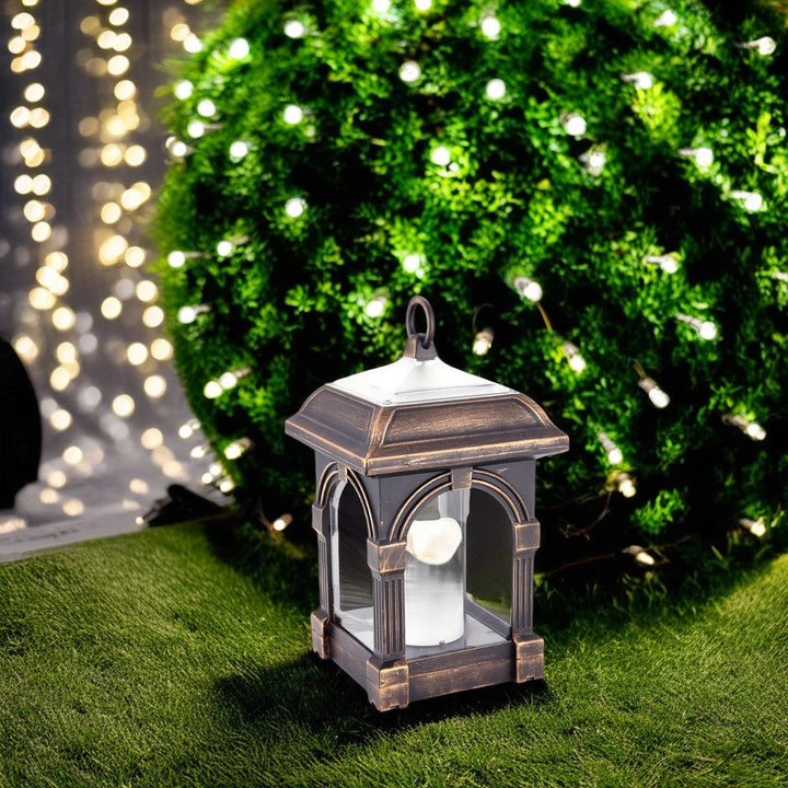 Traditional European Solar Waterproof House Cubic Plastic LED Landscape Lighting Outdoor Light For Garden | Bowlift