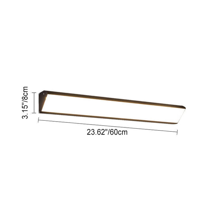 Modern Outdoor Long Bar Aluminum Acrylic Waterproof LED Wall Sconce Lamp | Bowlift