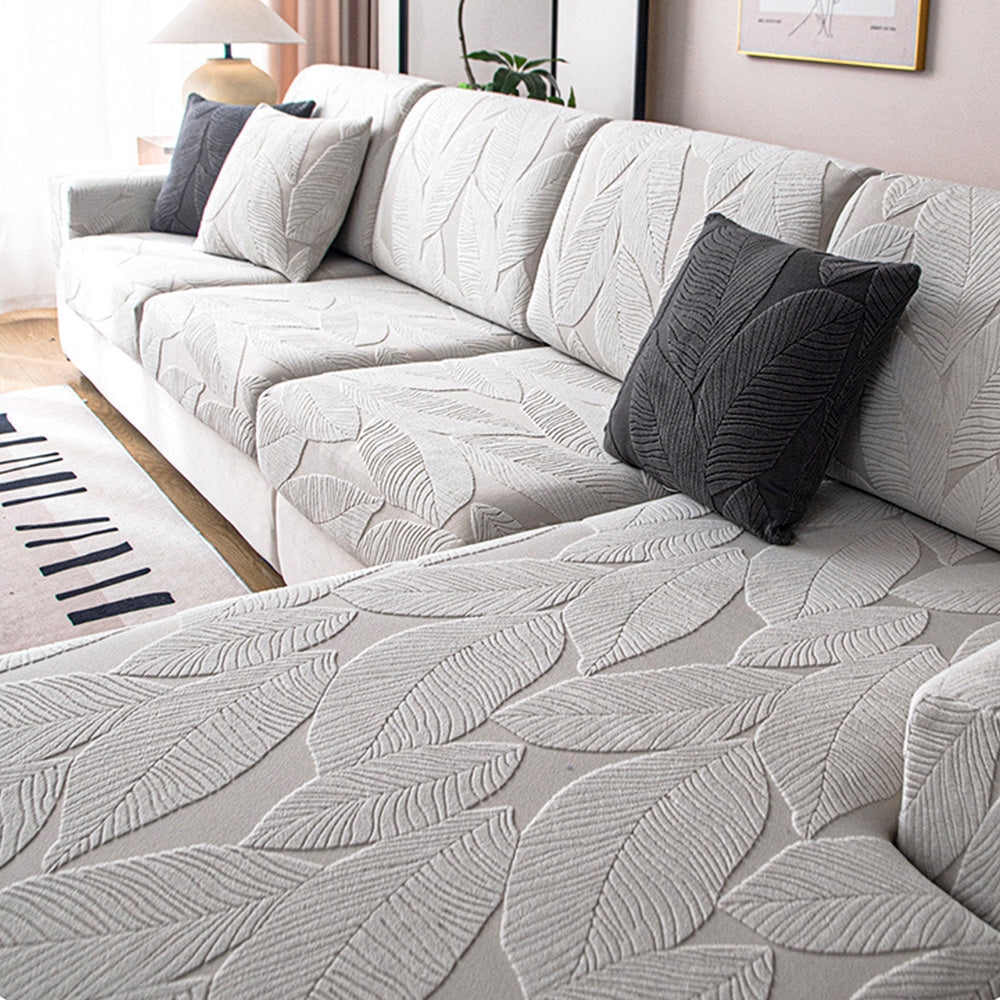 BowLift | Waterproof Sofa Cover with Tropical Leaf Pattern – Elastic and Scratch Resistant – Full Protection for Sofas