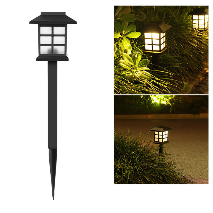 Traditional Rustic Waterproof Solar House ABS LED Outdoor Landscape Light For Garden | Bowlift