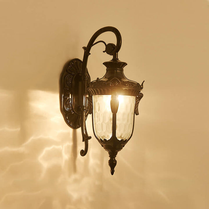 European Deluxe Lantern Outdoor Waterproof 1-Light Wall Sconce Lamp | Bowlift