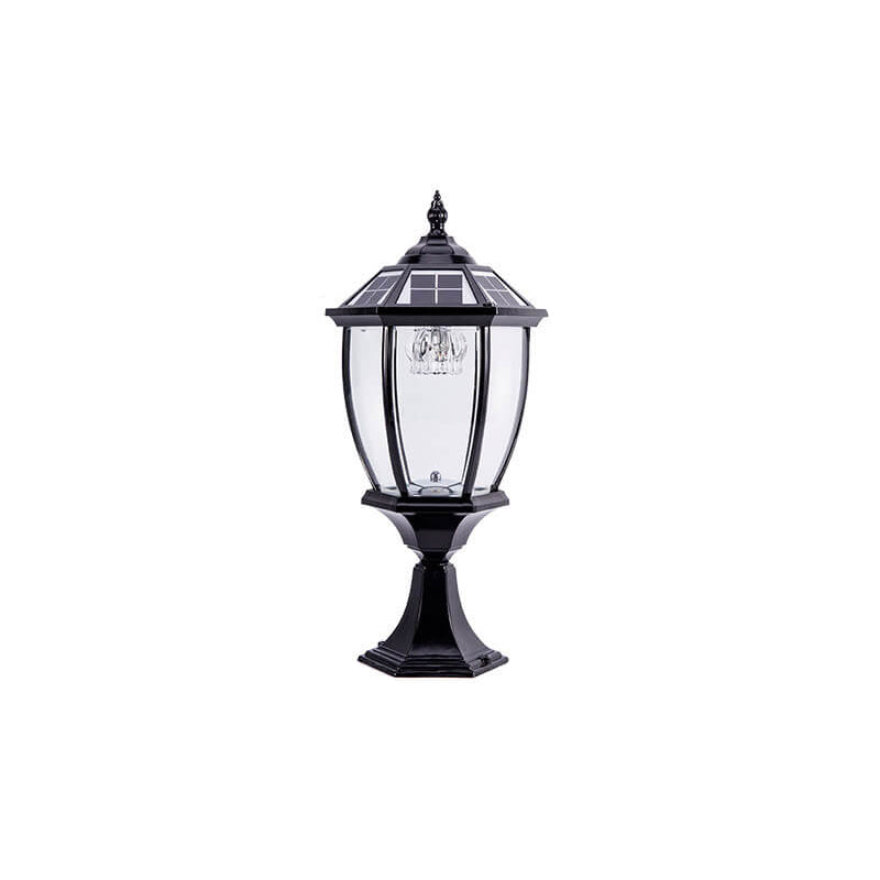 Outdoor Solar Waterproof Aluminum Glass 1-Light Lawn Landscape Light | Bowlift