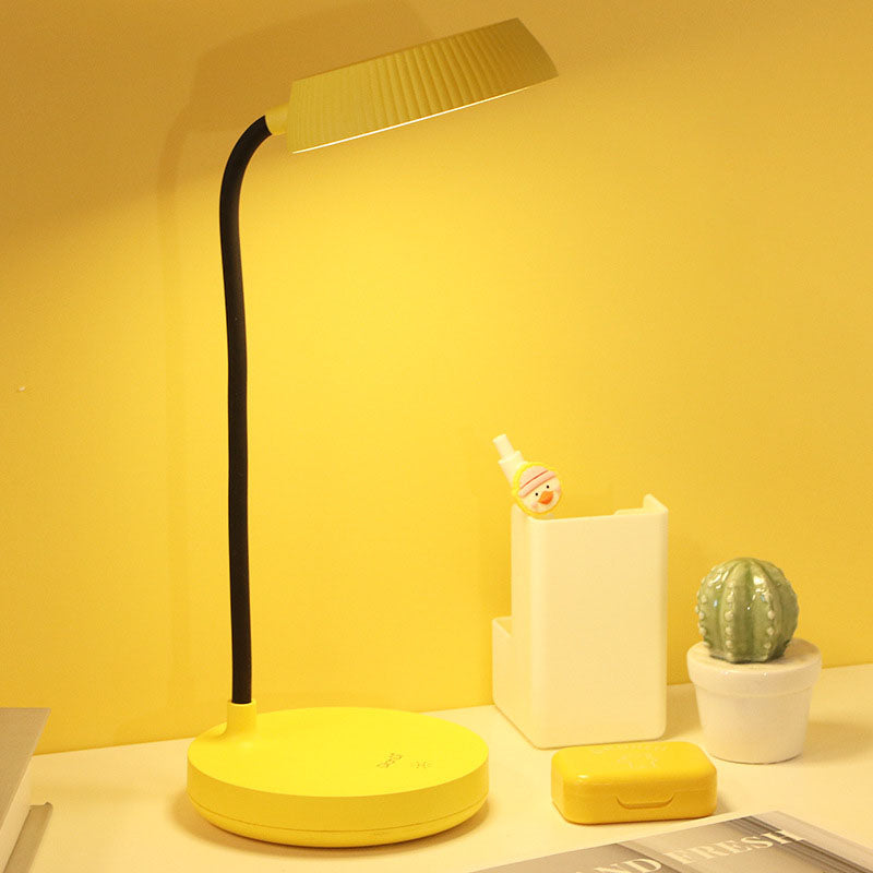 BowLift | Nordic Minimalist Round Plate LED Touch Eye Protection USB Desk Lamp