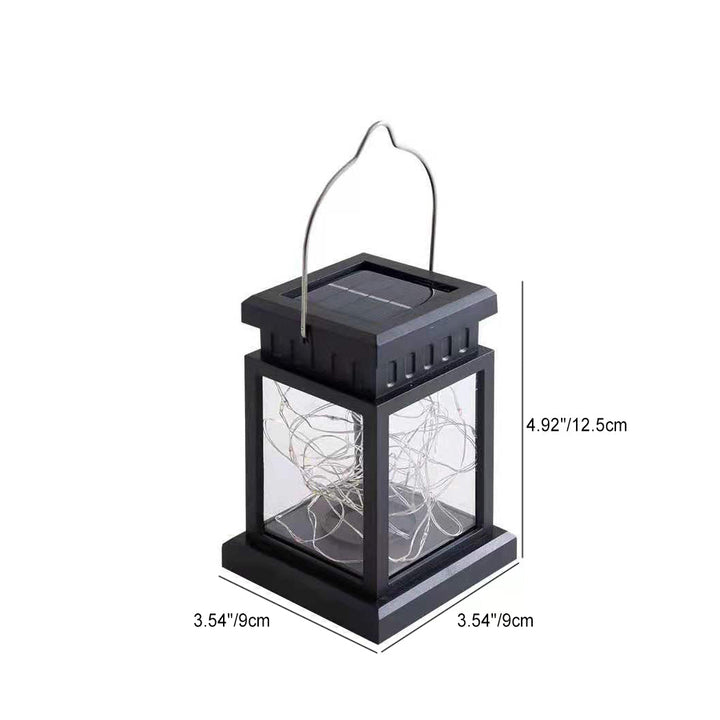 Modern Minimalist Solar Rectangular Iron Glass LED Outdoor Light For Garden | Bowlift