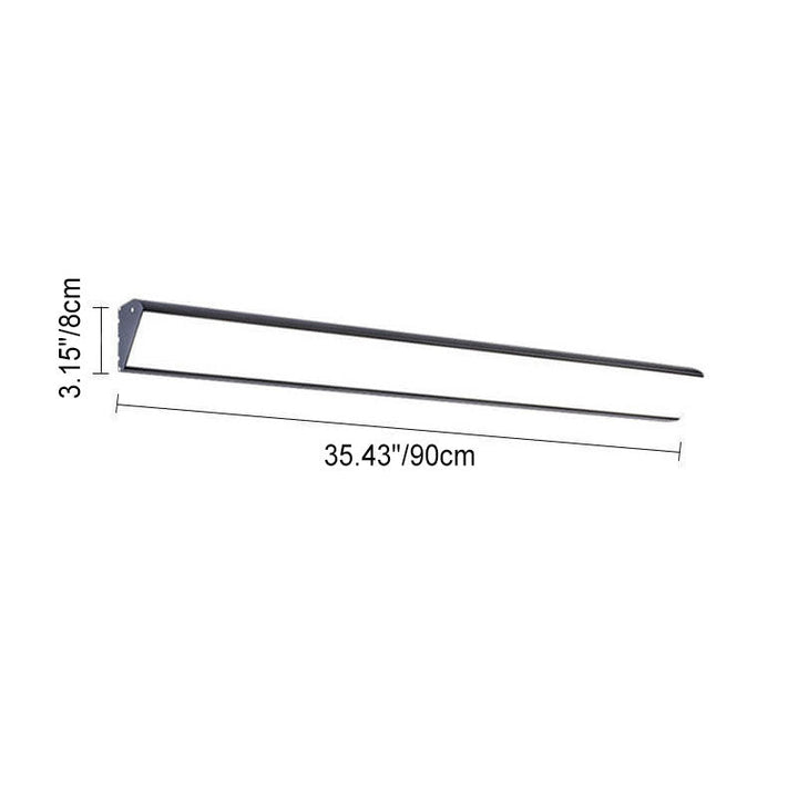 Modern Outdoor Long Bar Aluminum Acrylic Waterproof LED Wall Sconce Lamp | Bowlift