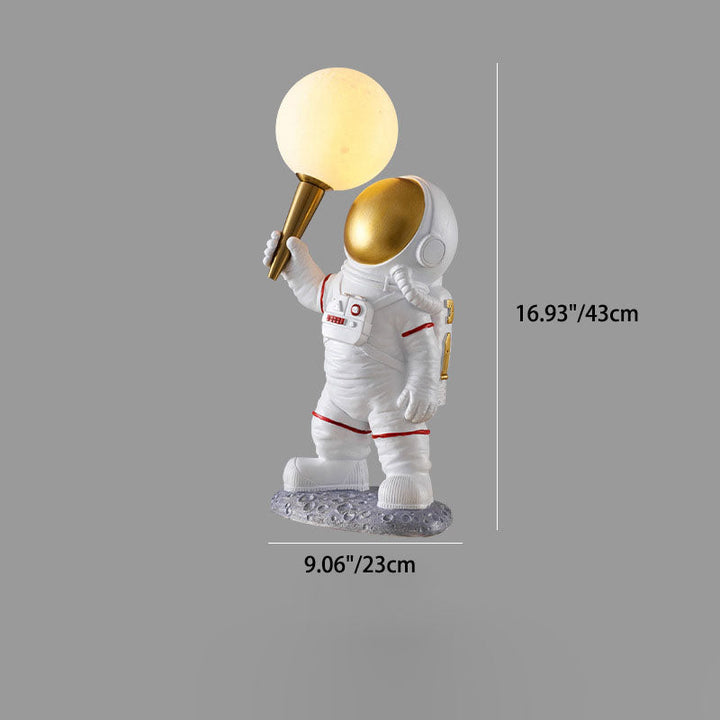 BowLift | CosmoBuddy Astronaut Wall Lamp | Creative Design | Resin & ABS | LED Bedroom Light