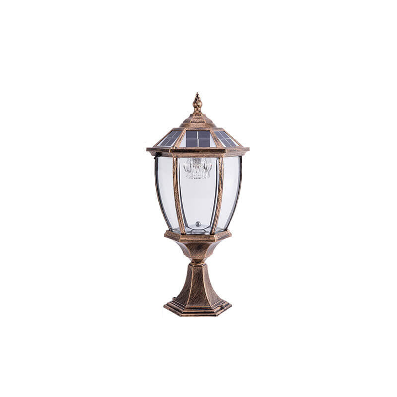 Outdoor Solar Waterproof Aluminum Glass 1-Light Lawn Landscape Light | Bowlift