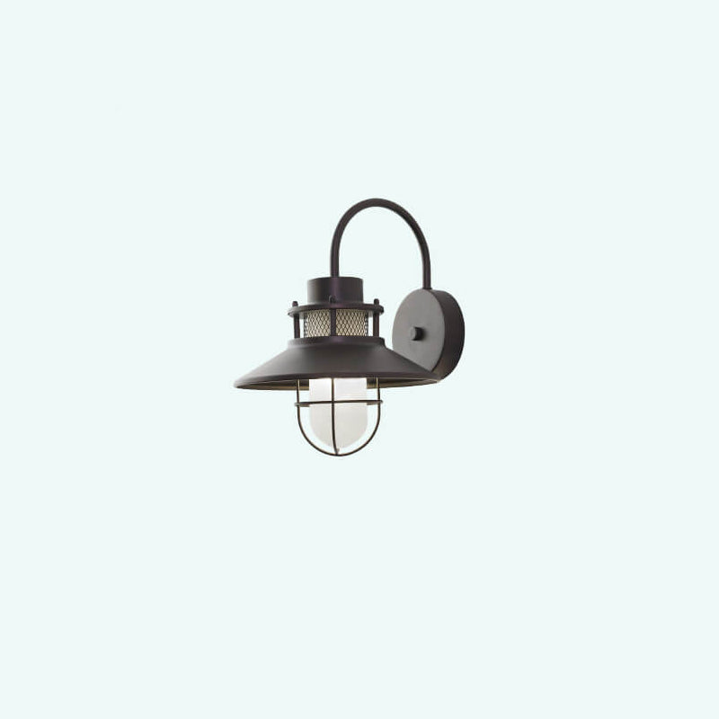 Outdoor Waterproof Iron Body 1-Light Outdoor Wall Sconce Lamp | Bowlift