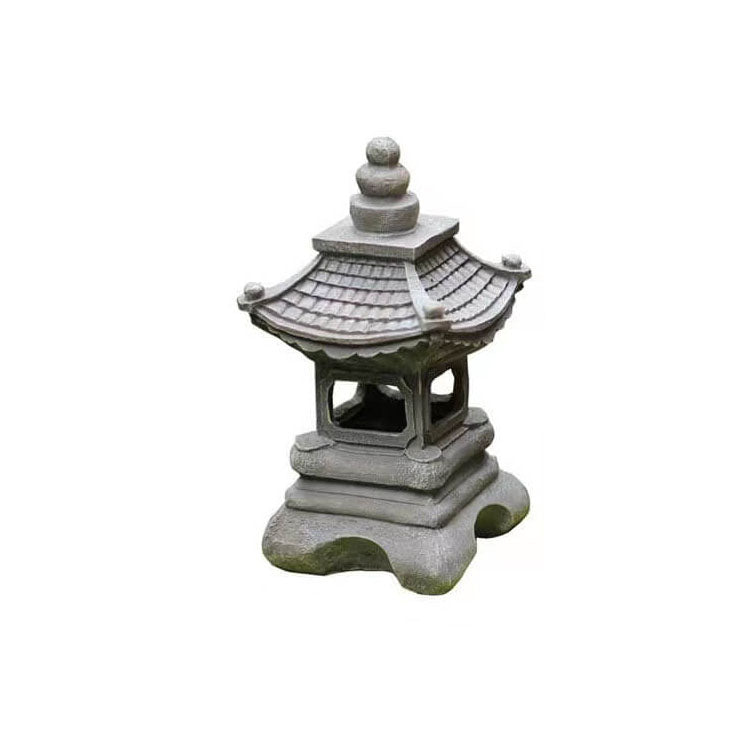 Retro Decorative Solar Tower Resin LED Outdoor Landscape Lighting | Bowlift