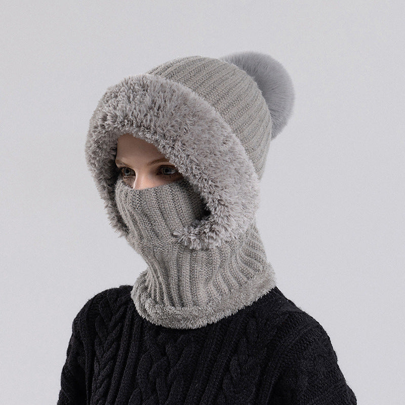 Women's knitted hat in autumn and winter | Bowlift