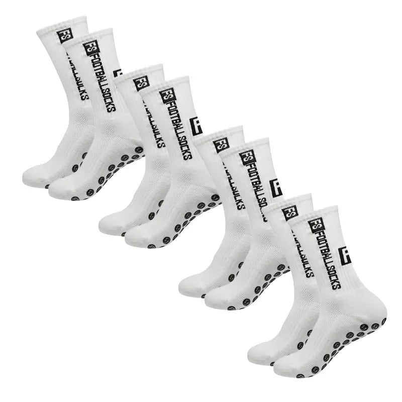 BowLift | 4 Pairs Soccer Socks Sports Grip Rubber Anti-slip Socks