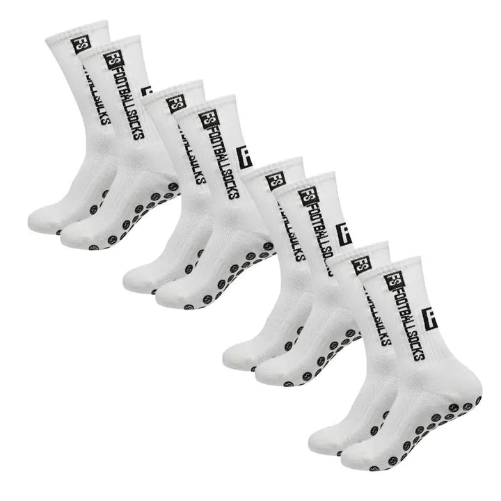 BowLift | 4 Pairs Soccer Socks Sports Grip Rubber Anti-slip Socks