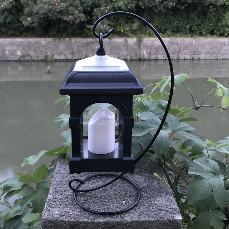 Traditional European Solar Waterproof House Cubic Plastic LED Landscape Lighting Outdoor Light For Garden | Bowlift