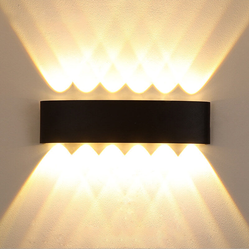 Modern Outdoor Arc Up and Down Spotlight LED Outdoor Waterproof Wall Sconce Lamp | Bowlift