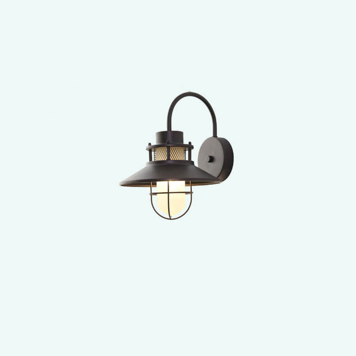 Outdoor Waterproof Iron Body 1-Light Outdoor Wall Sconce Lamp | Bowlift
