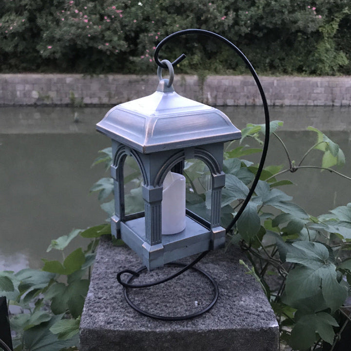 Traditional European Solar Waterproof House Cubic Plastic LED Landscape Lighting Outdoor Light For Garden | Bowlift