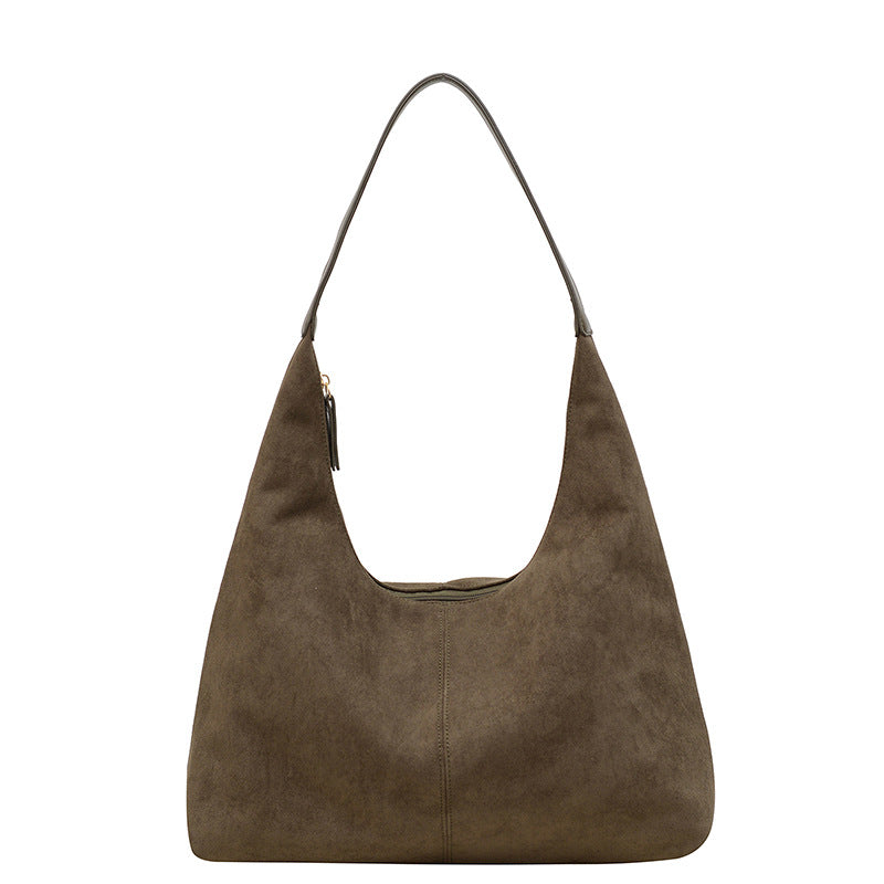 BowLift | Suede messenger bag with large capacity
