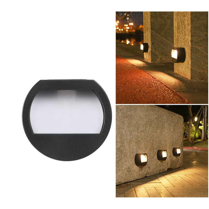 Outdoor Solar Round Square LED Waterproof Patio Step Light | Bowlift