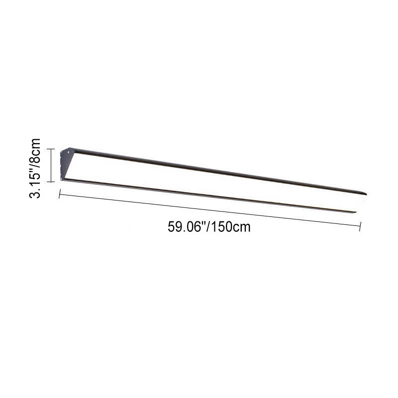 Modern Outdoor Long Bar Aluminum Acrylic Waterproof LED Wall Sconce Lamp | Bowlift
