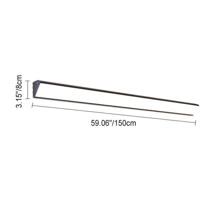 Modern Outdoor Long Bar Aluminum Acrylic Waterproof LED Wall Sconce Lamp | Bowlift