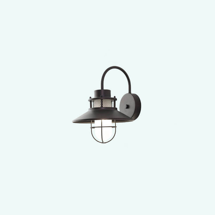 Outdoor Waterproof Iron Body 1-Light Outdoor Wall Sconce Lamp | Bowlift