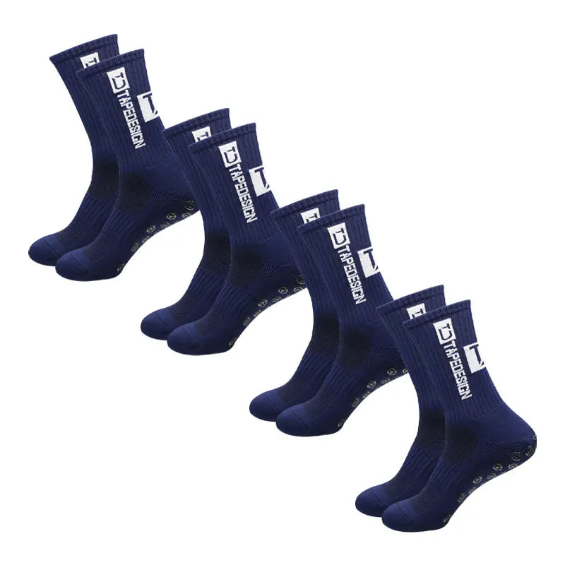 BowLift | 4 Pairs Soccer Socks Sports Grip Rubber Anti-slip Socks