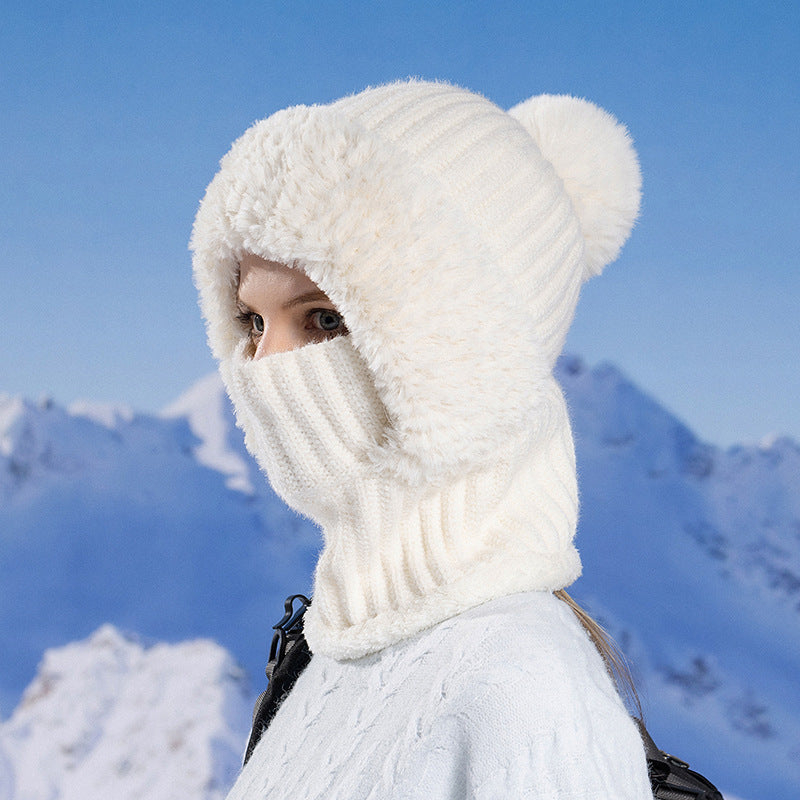 Women's knitted hat in autumn and winter | Bowlift