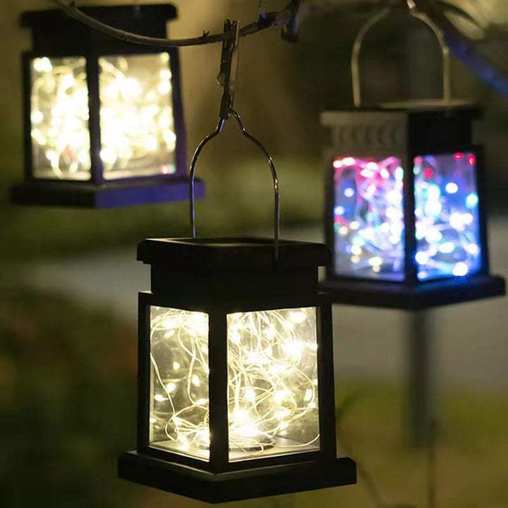 Modern Minimalist Solar Rectangular Iron Glass LED Outdoor Light For Garden | Bowlift