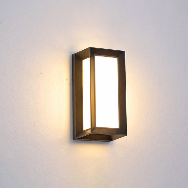 Modern Creative Geometry Aluminum Outdoor Waterproof LED Wall Sconce Lamp | Bowlift