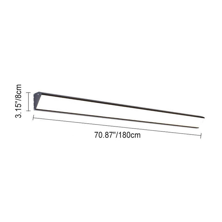Modern Outdoor Long Bar Aluminum Acrylic Waterproof LED Wall Sconce Lamp | Bowlift