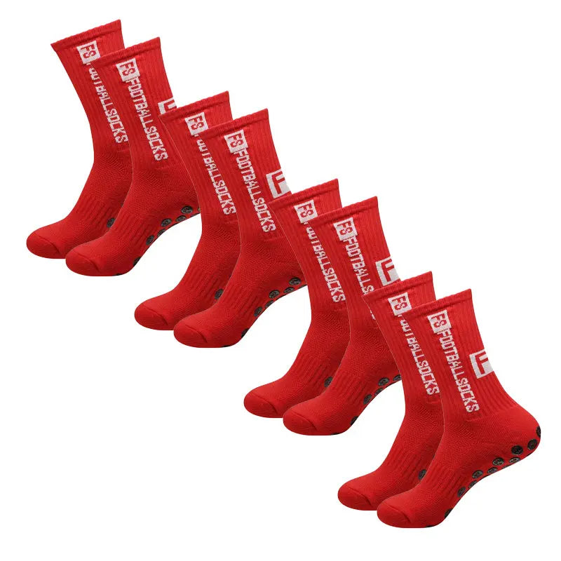 BowLift | 4 Pairs Soccer Socks Sports Grip Rubber Anti-slip Socks