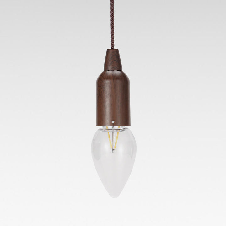 Retro Portable Waterproof Wood Round Cone Battery USB 1-Light Camping Outdoor Light | Bowlift